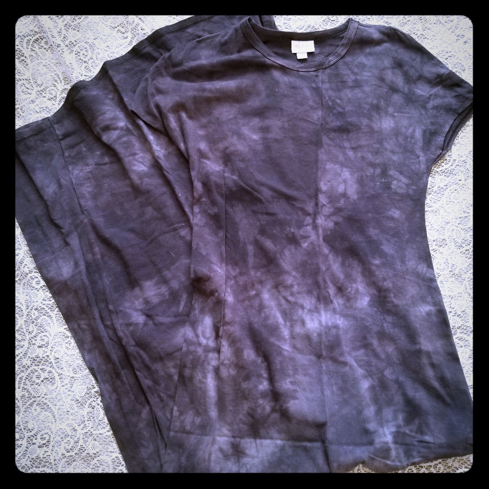 Lularoe Black Tye Dye Maria